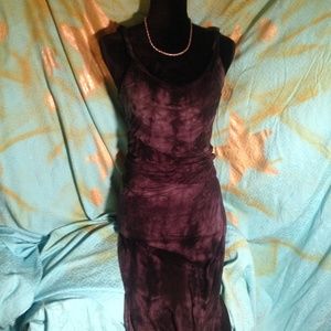 TAHARI TYE-DIE MAXI DRESS S/P